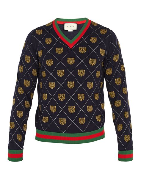 gucci sweater shirt|gucci sweater for men.